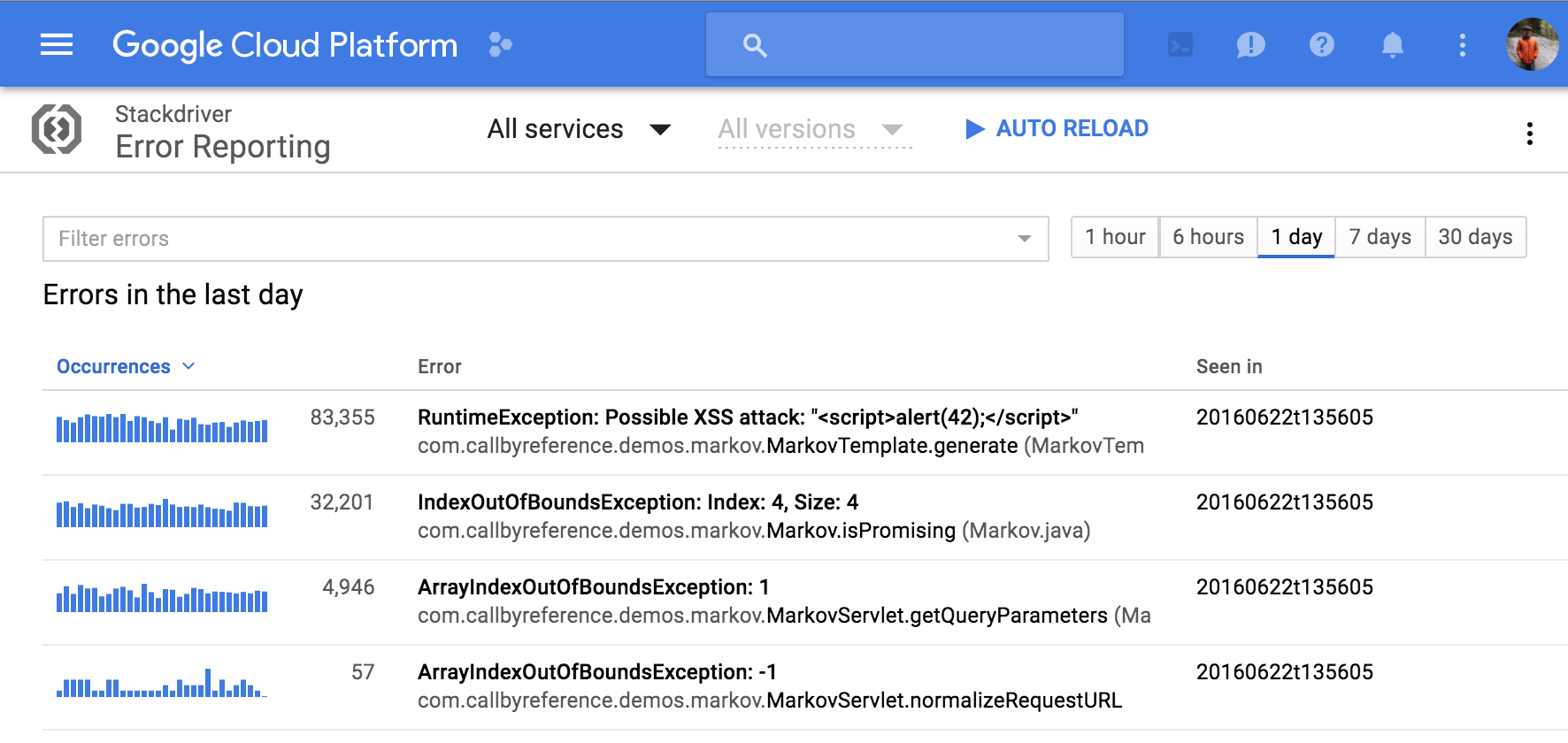 Cloud Error Reporting overview